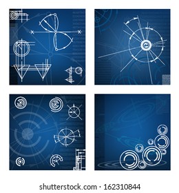 abstract techno background. vector. EPS10 