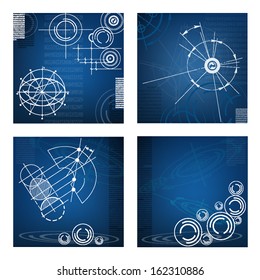 abstract techno background. vector. EPS10 