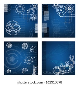 abstract techno background. vector. EPS10 