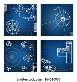 abstract techno background. vector. EPS10 