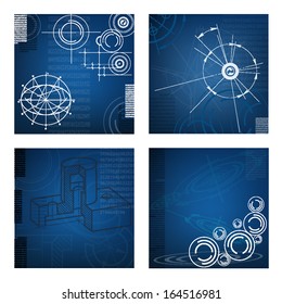 abstract techno background. vector. EPS10 