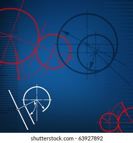 abstract techno background. vector. EPS10