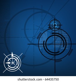 abstract techno background. vector. EPS10