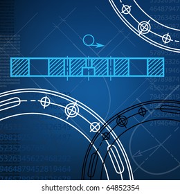 abstract techno background. vector. EPS10