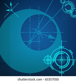 abstract techno background. vector. EPS10