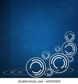 abstract techno background. vector. EPS10