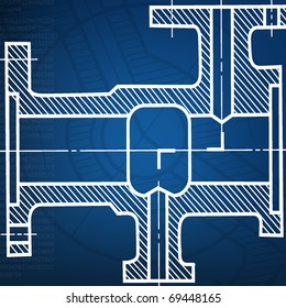 abstract techno background. vector. EPS10