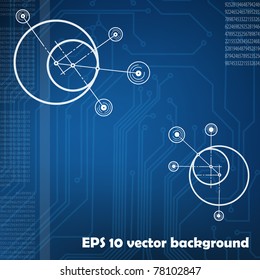 abstract techno background. vector. EPS10
