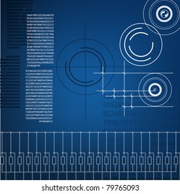 abstract techno background. vector. EPS10