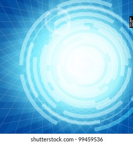Abstract techno background - vector illustration.