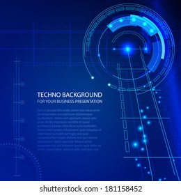 abstract techno background for your business