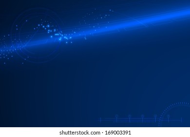 abstract techno  blue vector background