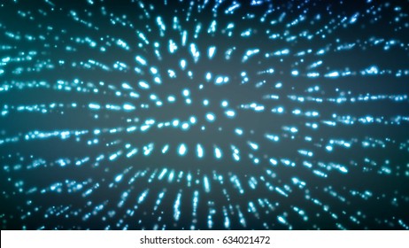 Abstract Techno Design. Modern Technology Concept. Particles Array. Vector Illustration
