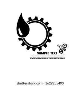 Abstract techno gear background with geometric colorful gear wheels. Space for gear text. Vector gears modern mechanism industrial concept. Technology gears background. Gears Vector illustration 