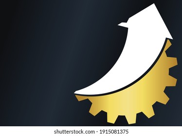 Abstract techno gear background with geometric colorful gear wheels. Space for gear text. Vector gears modern mechanism industrial concept. Technology gears background. Gears Vector illustration 
