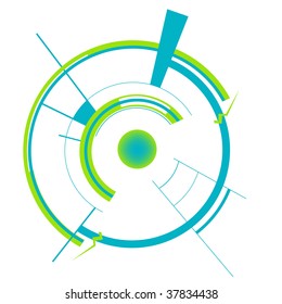 abstract techno illustration