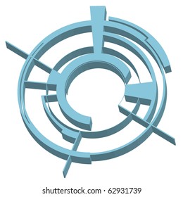 abstract techno illustration. vector