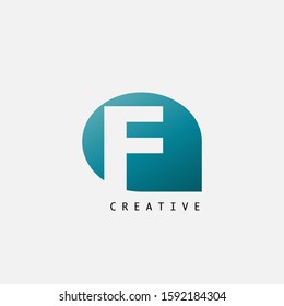 Abstract Techno Letter F Logo Icon, vector design concept petal shape with  letter  logo icon for technology, business, finance, initials and more business identity.