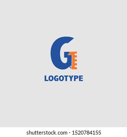 Abstract techno letter G logo icon vector design concept.