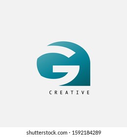 Abstract Techno Letter G Logo Icon, vector design concept petal shape with  letter  logo icon for technology, business, finance, initials and more business identity.
