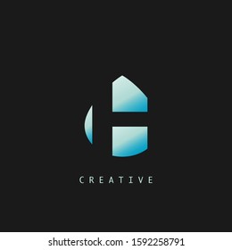 Abstract Techno Letter H Logo Icon, vector design concept water drop shape with  letter  logo icon.