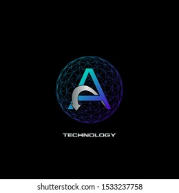 Descripción del concepto de diseño de vectores de polígonos para tecnología de negocios o más marcas.