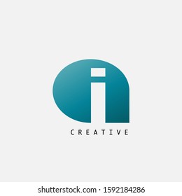 Abstract Techno Letter I Logo Icon, vector design concept petal shape with  letter  logo icon for technology, business, finance, initials and more business identity.