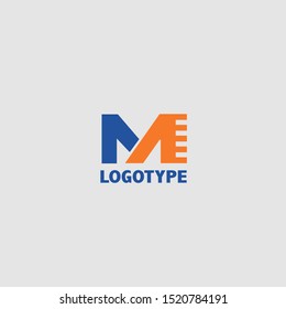 Abstract techno letter M logo icon vector design concept.