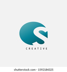 Abstract Techno Letter S Logo Icon, vector design concept petal shape with  letter  logo icon for technology, business, finance, initials and more business identity.