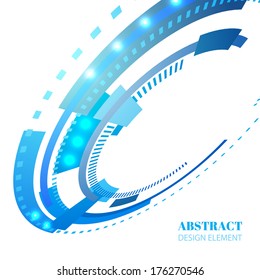 abstract techno light design element