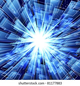 Abstract techno lines vector background. Eps 10