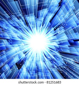 Abstract techno lines vector background. Eps 10