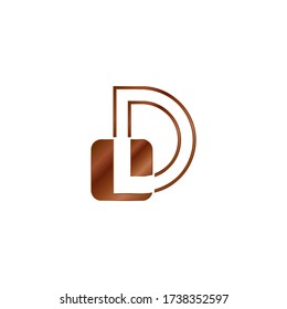Abstract Techno Outline Letter D Logo Vector Design Template with negative space letter on geometric rounded square shape.