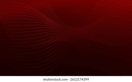 Abstract Techno Red Line Gradient with Dark Background