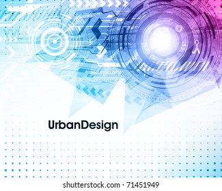 Abstract Techno Vector Background