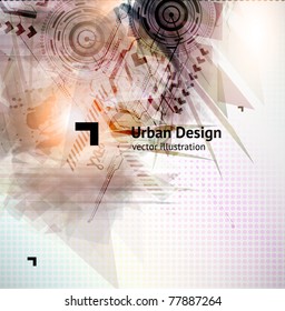 Abstract Techno Vector Background for business design. Eps 10.