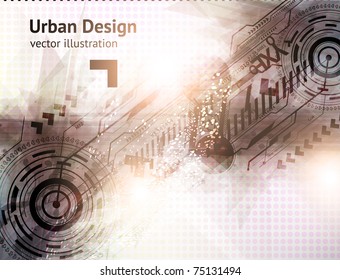 Abstract Techno Vector Background. Eps 10.