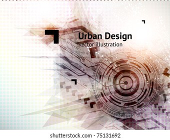 Abstract Techno Vector Background. Eps 10.