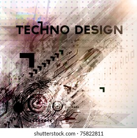 Abstract Techno Vector Background. Eps 10.