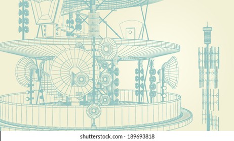 abstract technological background