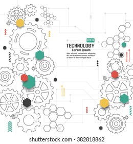 Abstract technological background