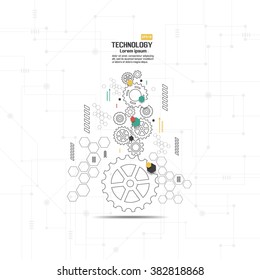 Abstract technological background