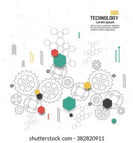 Abstract technological background