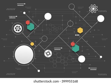 Abstract technological background