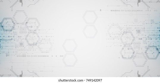 Abstract technological background. Business virtual concept. Vector illustration