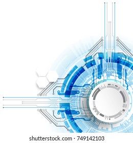 Abstract technological background. Business virtual concept. Vector illustration