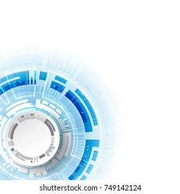 Abstract technological background. Business virtual concept. Vector illustration