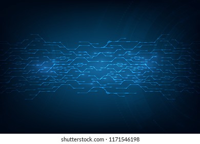 Abstract technological background concept with various technology elements. illustration Vector