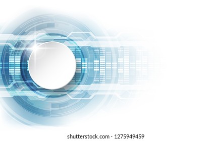 Abstract Technology Background Hexagons Stock Vector (Royalty Free ...