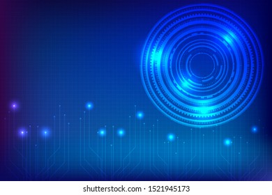 Futuristic Circle Vector Hud Gui Ui Stock Vector (Royalty Free ...